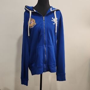 Express Royal Blue Hoodie Jacket